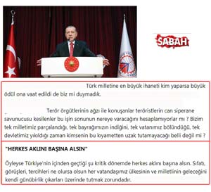 Sayın Erdoğan: “Vatanımız Bölündüğü Zaman Kimse Bu Kıyametten Uzak Duramaz”